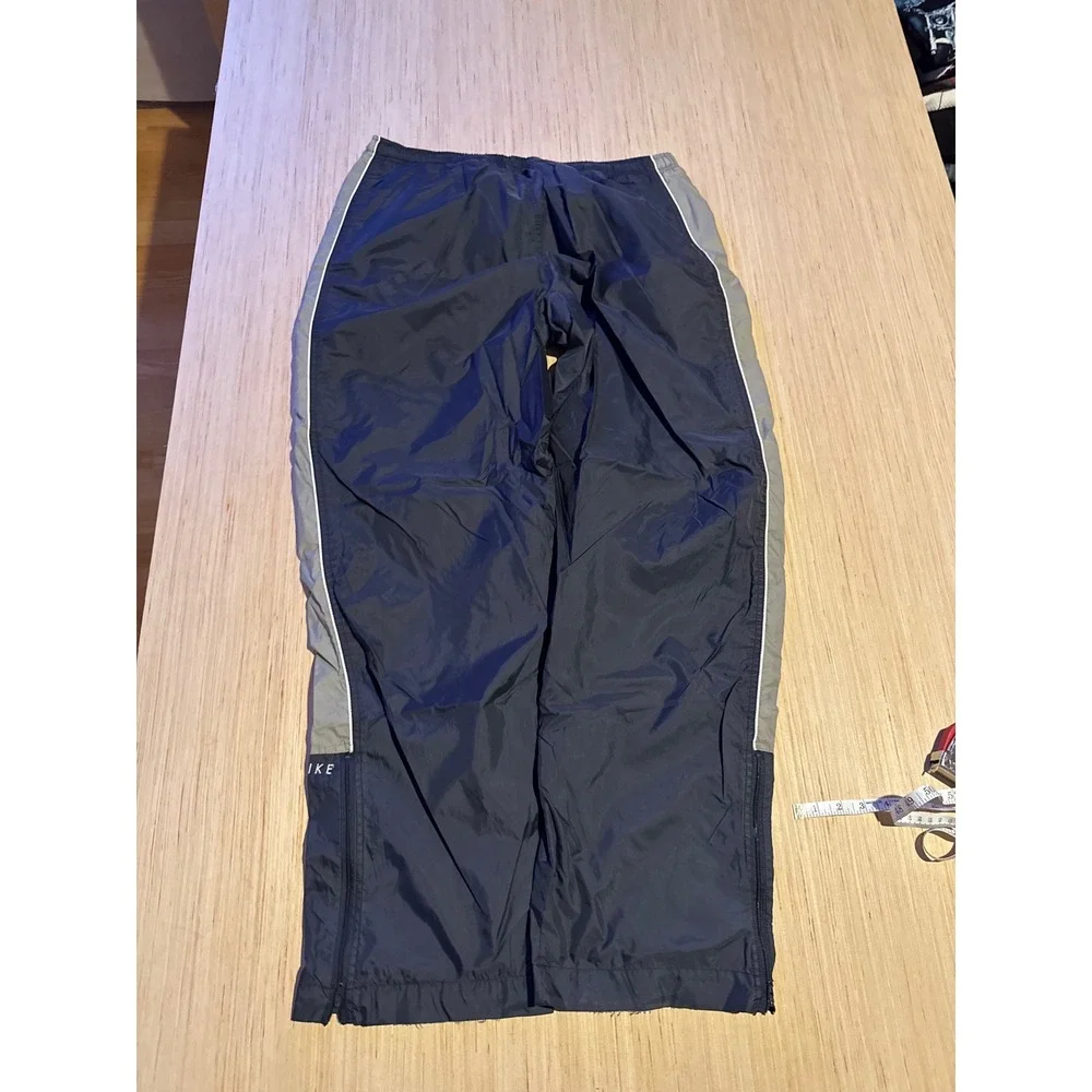 Nike Vintage Windbreaker Track Pants Navy Grey Mesh Lined XL Mens Athletic 37